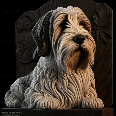 3D model The Great Vendean Basset Griffon dog (STL)